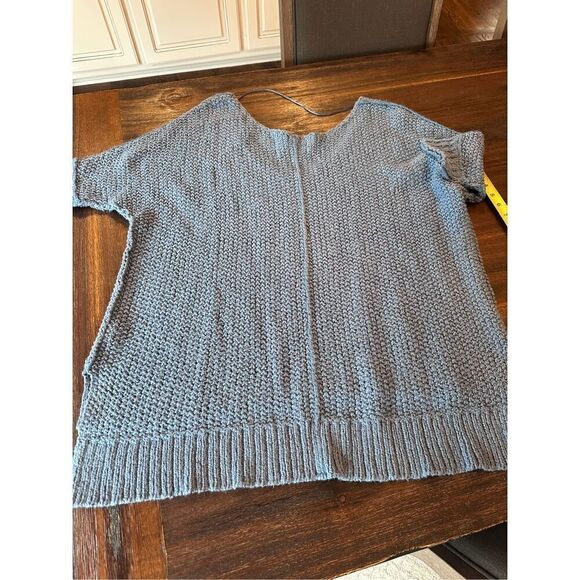 Free people cable knit sweater, blue size XS - Picture 6 of 6